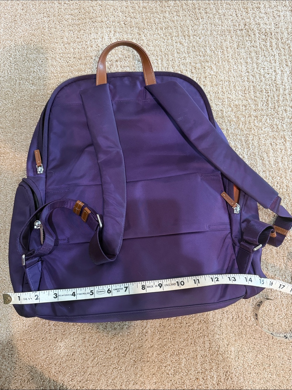 Tumi Nylon Backpack Purple - Picture 6 of 7